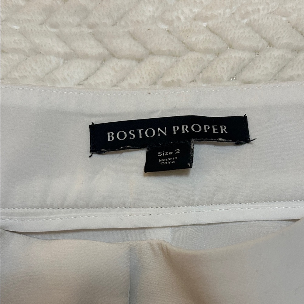 Set of 4 like-new Boston Proper Women's Trousers - Red, Tan, Pink, Cream - Picture 2 of 7